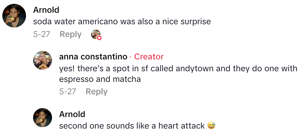 Screenshot 2025 07 02 at 8.28.19 AM A TikTokker Showed Viewers How To Make An Iced Coconut Americano